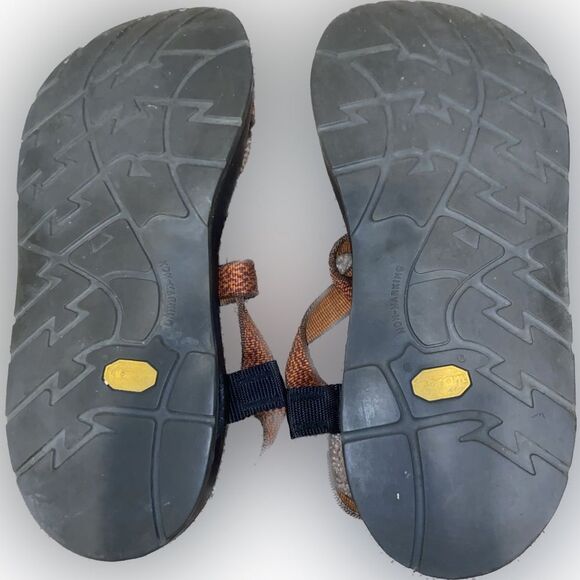 Chaco Men’s Size 11 Burgundy Orange Jacquard Z Cloud 2 Sandals Made in Colorado - Picture 6 of 6